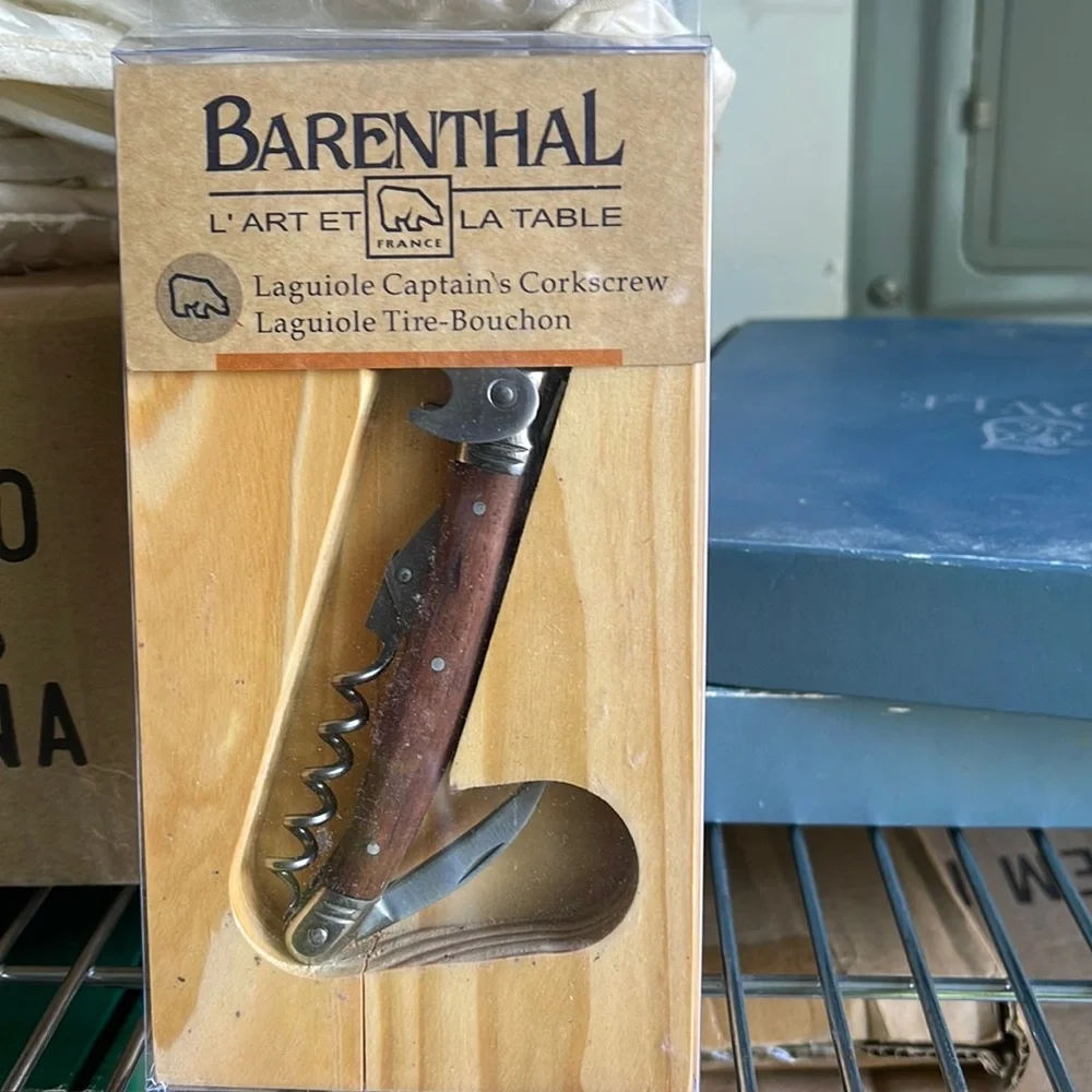 New Barenthal of France Rosewood Laguoile Corkscrew in wooden Case